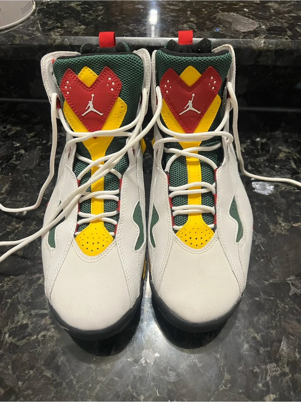 Air Jordan True Flight 'White Fir Amarillo